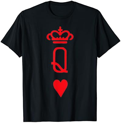 Карти за игра Топ За Жени и Момичета, Червена Тениска Queen Of Hearts