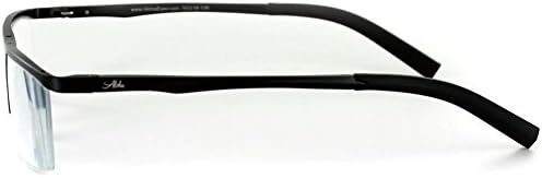 Мъжки слънчеви очила за четене оптично качество Alumni RX03 в алуминиева рамка, съвместима с RX (черно + 2,50)