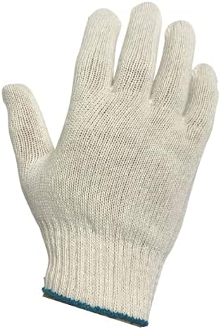 Бели Памучни Трикотажни ръкавици от Полиестер за работа в Градината, на фабрики, Строителство, в двора, в индустрията, барбекю, Боядисване,