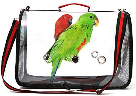 XIAOHESHOP Комплект за полет в Клетка за птици, Преносим Прозрачна Клетка за Птици, Лека PVC Дишаща Капак За клетки за птици и Папагали,