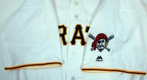 2017 Pittsburgh Pirates Тайлър Эпплер Освободен Бяла Риза PITT33575 - Използваните В играта Тениски MLB