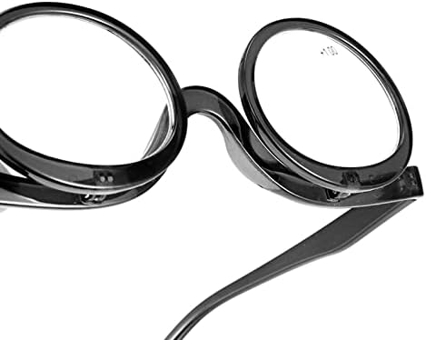 OREUDO 2 в 1 Очила за четене, слънчеви Очила за Грим, Очила за четене с Нарушено Зрение, Въртящи се слънчеви Очила, Очила за Грим