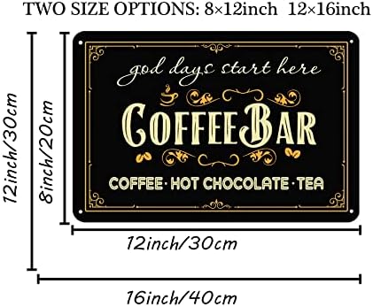 Лидице Знак на Кафе на бара, Горещ Шоколад и Чай Метална Табела за Кафе Магазин за Кухня Бар Стенен Интериор на Кафе Означения