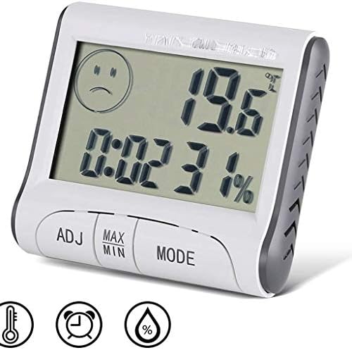 Цифров термометър-влагомер WALNUTA, термометър за стая с контрол на влажност, по-голям екран