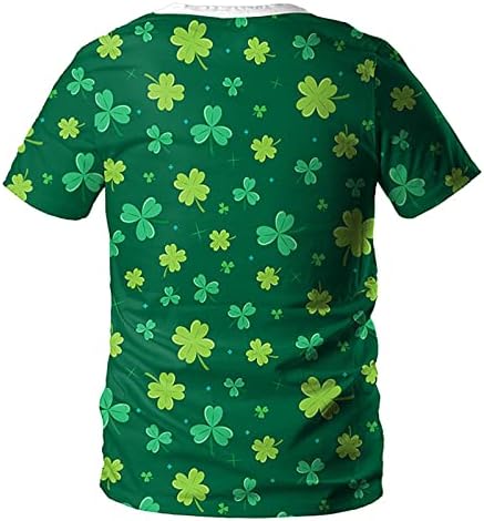 Мъжки Ризи Ирландски Деня на Св. Патрик, Модни Тениски с Забавни Принтом, Ризи с Къс ръкав