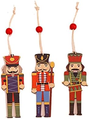 Gohhey Фигурка Щелкунчика Декоративен Войници-Лешникотрошачката Дървени Войници Кукла-Лешникотрошачката Украса На Коледна Висулка