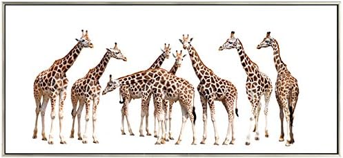 sweethome The Giraffes Преброяване Бродерия на кръстат бод, Памучен Конец, 14 карата, 106x54 см, Комплекти за бродерия