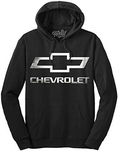 Hoody с логото Tee Luv Chevrolet Официално Лицензирана Hoody с качулка Chevy