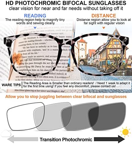 MARE AZZURO Фотохромичните Бифокални Очила За Четене Дамски Слънчеви Очила за четене със заключване Синя Светлина 1,0 1,5 2,0 2,5 3,0 3,5 4,0