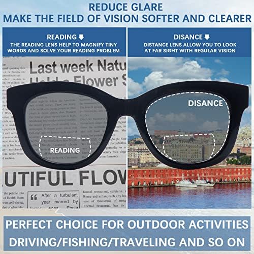 COJWIS Бифокални Очила за Четене За Жени, Слънчеви Очила за четене, 4 опаковки, Слънчеви Очила с защита от uv с пружинным тръба