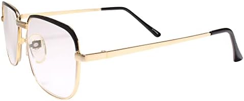 Класически Реколта Очила за четене в Квадратни Златна Рамка на 80-те и 90-те години 1.75