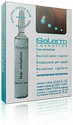 4 приложения на енергийния регенератора /ревитализатора Salerm за коса