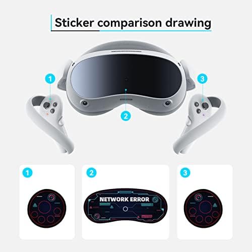 Стикер-стикер за PICO 4, за обектив слушалки за виртуална реалност и контролери Защитно Фолио за игра дръжки на виртуална реалност