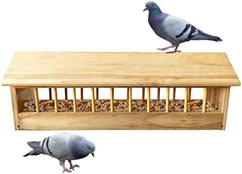 Дървената Ясла за Гълъби, А за Птици, Инструмент за разпределяне на Храна за Гълъби, Пилета, Патици, Птици, Проектиране