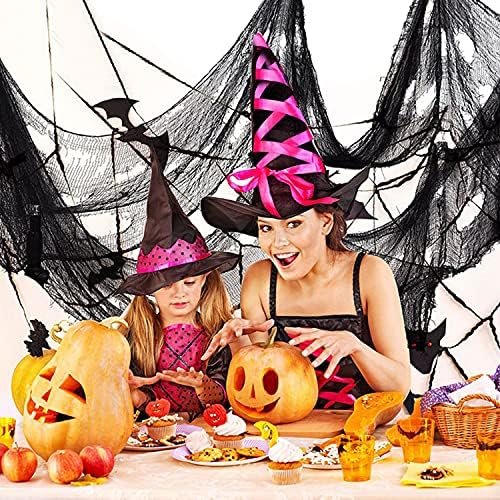 8 Бр 72 × 30 См Зловеща Черна Кърпа за Хелоуин, Градинска Подвесная Страшно Марлевая Зловеща Плат, една зловеща Украса за Хелоуин