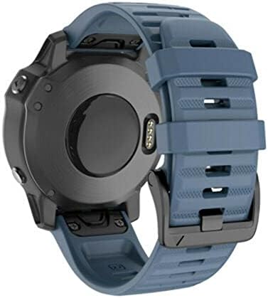 FORFC 26 20 22 ММ Силикон быстроразъемный каишка за часовник Каишка за Garmin Fenix 6X 7X Watch Easyfit Каишка на китката (Цвят: червен