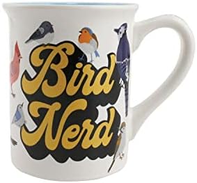 Enesco Нас име Кафеена Чаша Mud Bird Nerd Fowl Language, 16 Унции, Многоцветен