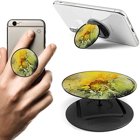 Писалка за телефон с акварел под формата на слънчоглед, поставка за мобилен телефон, подходящ за Samsung Galaxy и много други