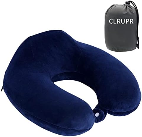 Възглавница за пътуване CLRUPR, най-Добрата възглавница за шията от пяна с памет ефект с чанта за съхранение, Лесна Възглавница