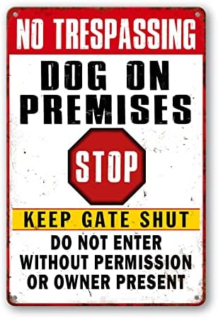 Пазете се от знаци с кучета На оградата, Кучетата се изземат, е Знак За големи кучета, Предупредителни Знаци за собственост, Забавни Метални