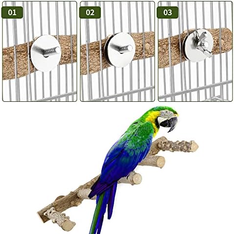 Птици Нощуват CheeFun: Поставка за Папагал от Дърво за Малки Животни - Стълба за клетки за домашни Птици, Играчки за Дъвчене