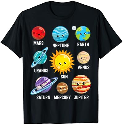 Тениска с Планетите на Слънчевата система