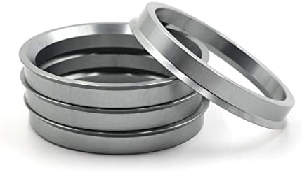 Центрические пръстени на главината от сив алуминий LU лъжа нагоре 4X4 72,6-64,1 - Комплект от 4
