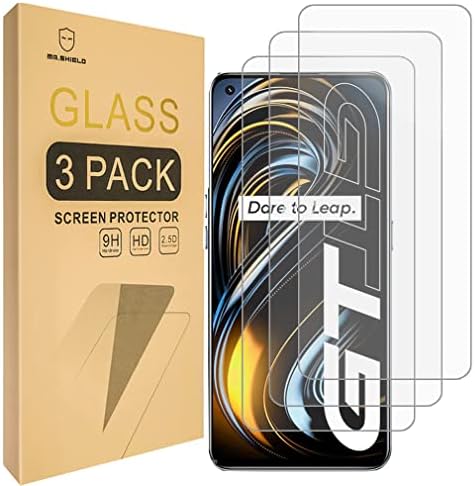 Mr.Щит [3 опаковки], Предназначени за Realme GT Нео / Realme GT 5G [Закалено стъкло] [Японското стъкло твърдост 9H] Защитно