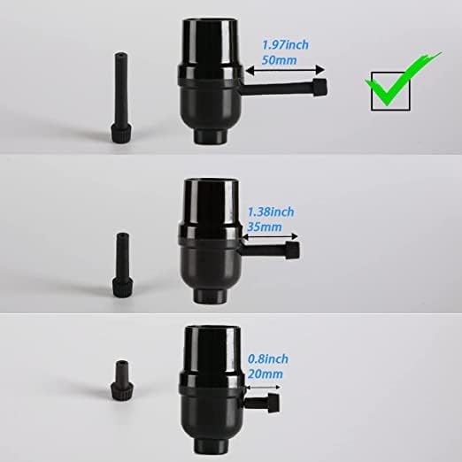 4 Опаковки Стандартна Замяна на ключа на лампата, Смяна на дръжки за включване/изключване на притежателя на лампа (4шт-50 мм), (U/D)