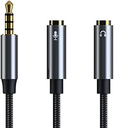 Разпределителен аудио кабел APULM 3,5 мм [Преобразовательный кабел за използването на слушалки и микрофон към PC] (разпределение