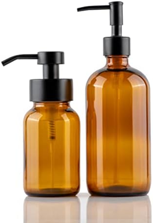 Набор от Диспенсеров за пенящегося сапун за ръце и съдове от тъмно стъкло с поставка за бутилки – за Многократна употреба, Опаковки