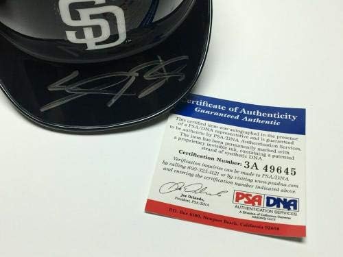 Играта мини-Каска с автограф Kayla Бленкса от Сан Диего Падрес PSA 3A49645 - Мини-Каски MLB с автограф