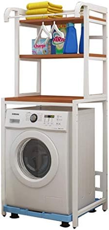 Hokcus Многофункционални Рамка за съхранение на перални машини по рафтовете над тоалетна, экономящие пространство Полк за баня с 3