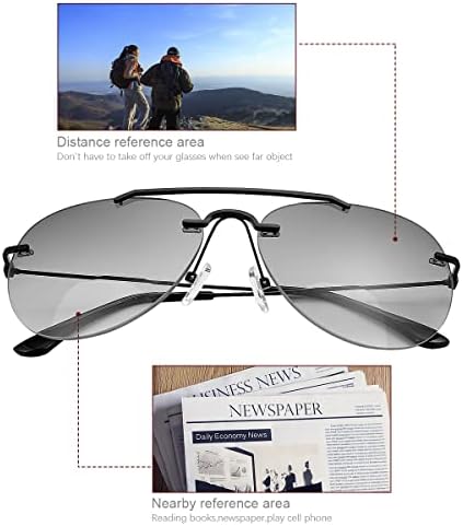 YIMI 2 Опаковки Бифокальных Очила за четене за Мъже И Жени, Защита UV400, Слънчеви Очила-Авиатори, Блокиране на Синя Светлина,
