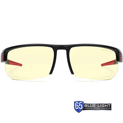 Точките | Блокер синя светлина Очила | Torpedo 360 /Onyx от GUNNAR | 65% Защита от синя светлина и Слънчеви лещи, UV-лъчи, Антирефлексно