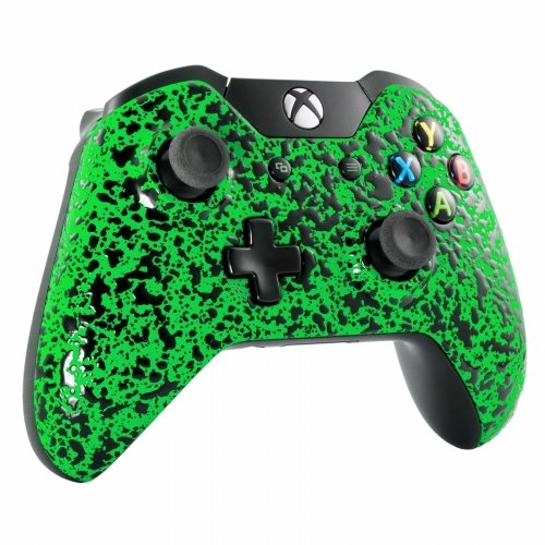 ModFreakz® Преден панел 3D Splash Изумрудено Зелен Цвят За Контролери Xbox One Модели 1537/1697