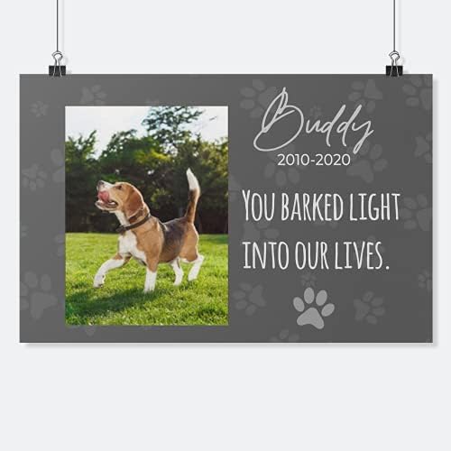 Персонализирани Плакат за тежка загуба на Кучета за мама, на татко, на Домашен любимец, Индивидуална Картина с изображение