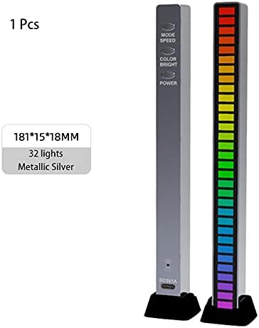 RGB Подсветката на Ритъма го получите Управление на звука, 32 светодиода, 18 Цвята, Музикалната Осветление Атмосфера за колата и на