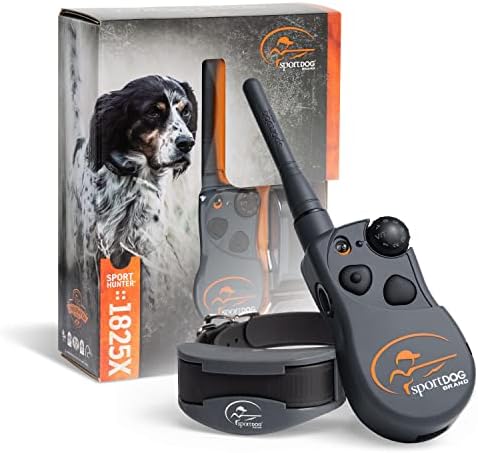 SportHOG Марка SportHunter 1825X Remote Trainer - Акумулаторна нашийник за дресура на кучета с амортизация, вибрации и звуков сигнал -