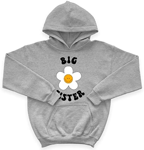 Hoody от порести руно за деца Big Sister - Графична Детска hoody - Скъпа hoody за деца
