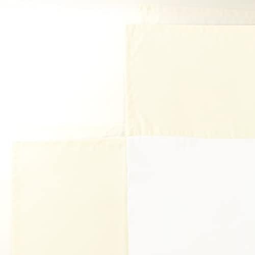 Пола за легла от Лен, с Пищна Украса, Текстурирани, 52 x 28, цвят Слонова кост