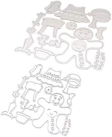 KSCRAFT Gingerbread Family Метални Режещи Удари Шаблони за DIY Scrapbooking/Фотоалбум Декоративно Щамповане САМ Хартиени Картички