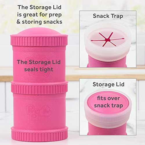 Контейнери за съхранение на храна Re Play 2pk Snack Stack за бебета, малки деца и за по-малките деца, с 3 капака на кутията