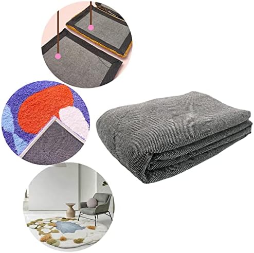 AMLESO 2X непромокаемая подкладочная плат Ширина килим тъкан 1 м, мека сива, инструментална, лека, гъвкава кърпа за начинаещи