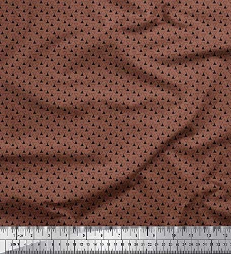 Памучен трикотажная плат Soimoi, триъгълен риза, набивная плат с ширина 1 ярд 58 инча