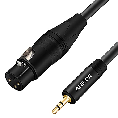 ALEKOR не са симетрични конектор XLR кабел за 3,5 мм - XLR за микрофонного кабел Aux 1/8 Mono Mini Jack - 10 Метра