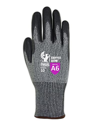 Работни ръкавици MAGID Touchscreen Level A6, устойчиви на гумата, 12 PR, С антиоксидантна полиуретанова боя С покритие, Размер