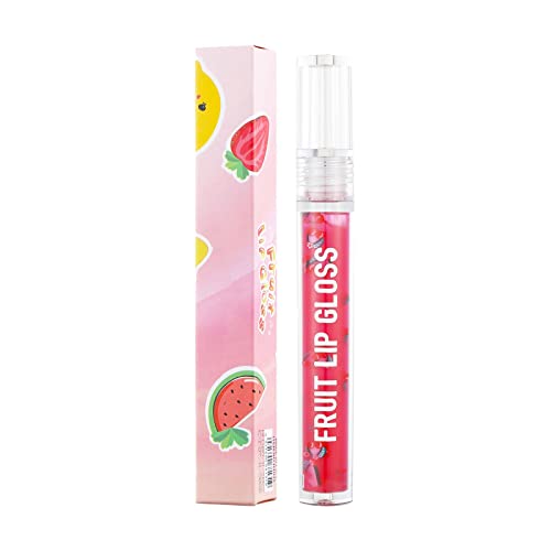 Блясък-пълнители за устни Flavo 6 Color Fruit Liquid Lip Oil Течно Масло за устни Захранване на Влага, Овлажнява Глазура за