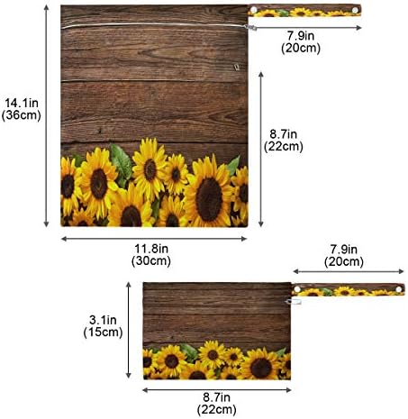 Мокри и Сухи пакети KEEPREAL Sunflower Plank за детски Филтър Пелени, да Пере Пътни Чанти, Плажни, Спортни Чанти за бански и Мокри дрехи,