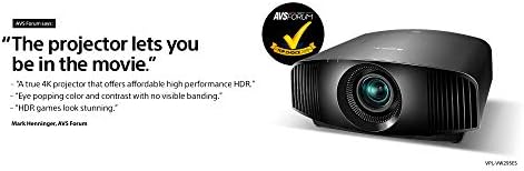 Проектор за домашно кино на Sony VPL-VW295ES: видео проектор с резолюция от 4K HDR за телевизия, филми и игри - Проектор за домашно кино с
